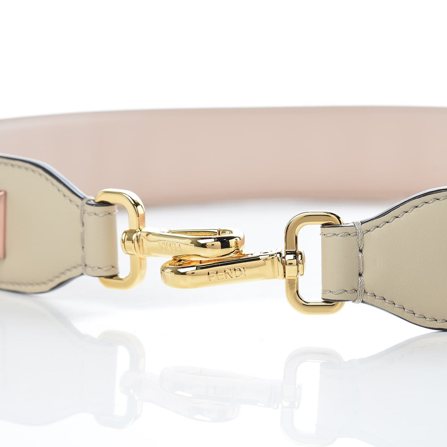 Calfskin Studded Strap You Rose Gold Gold Silver