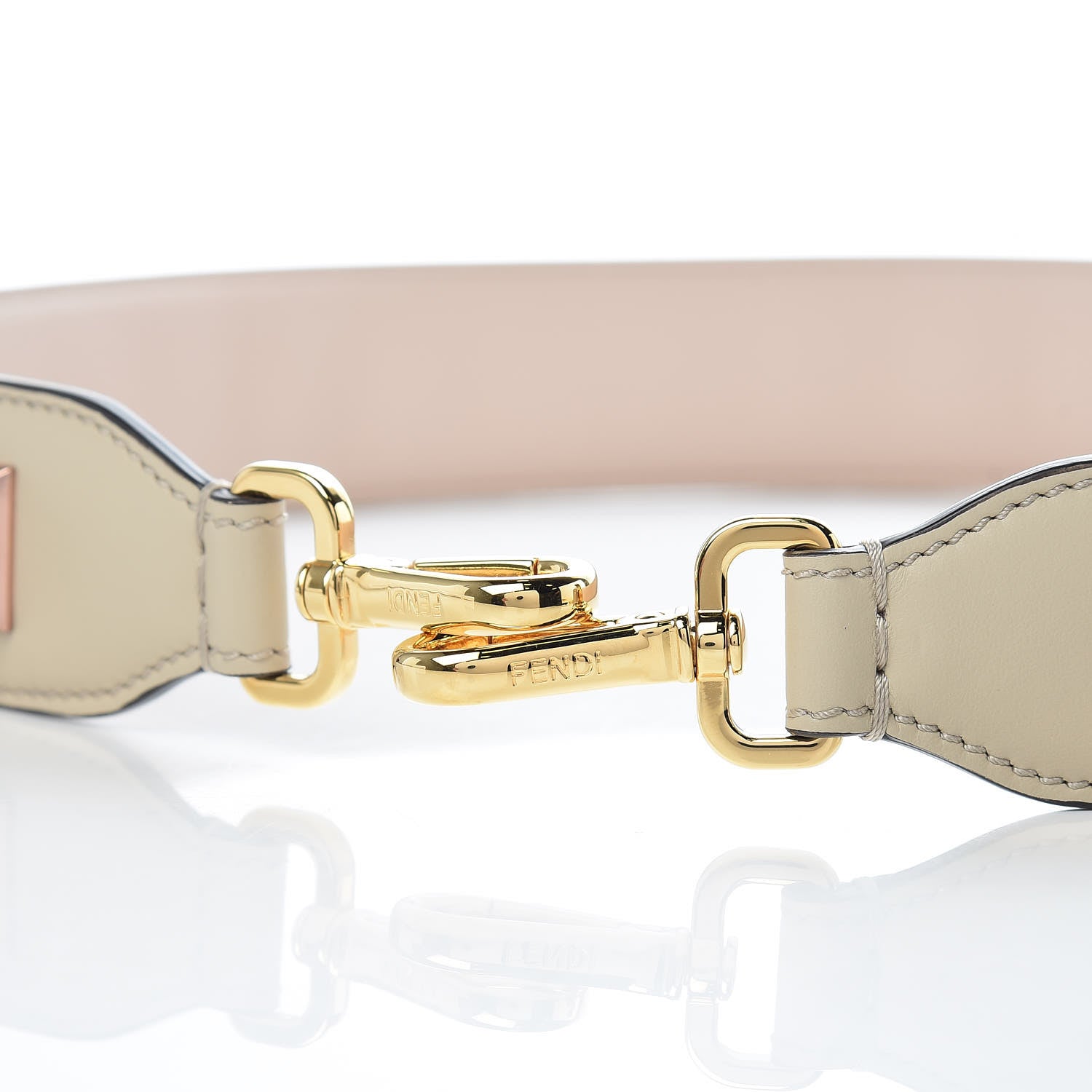 Fendi Calfskin Studded Strap You Rose Gold Gold Silver 5 of 6