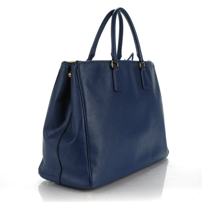 Prada Saffiano Lux Extra Large Galleria Double Zip Tote Bluette 3 of 10