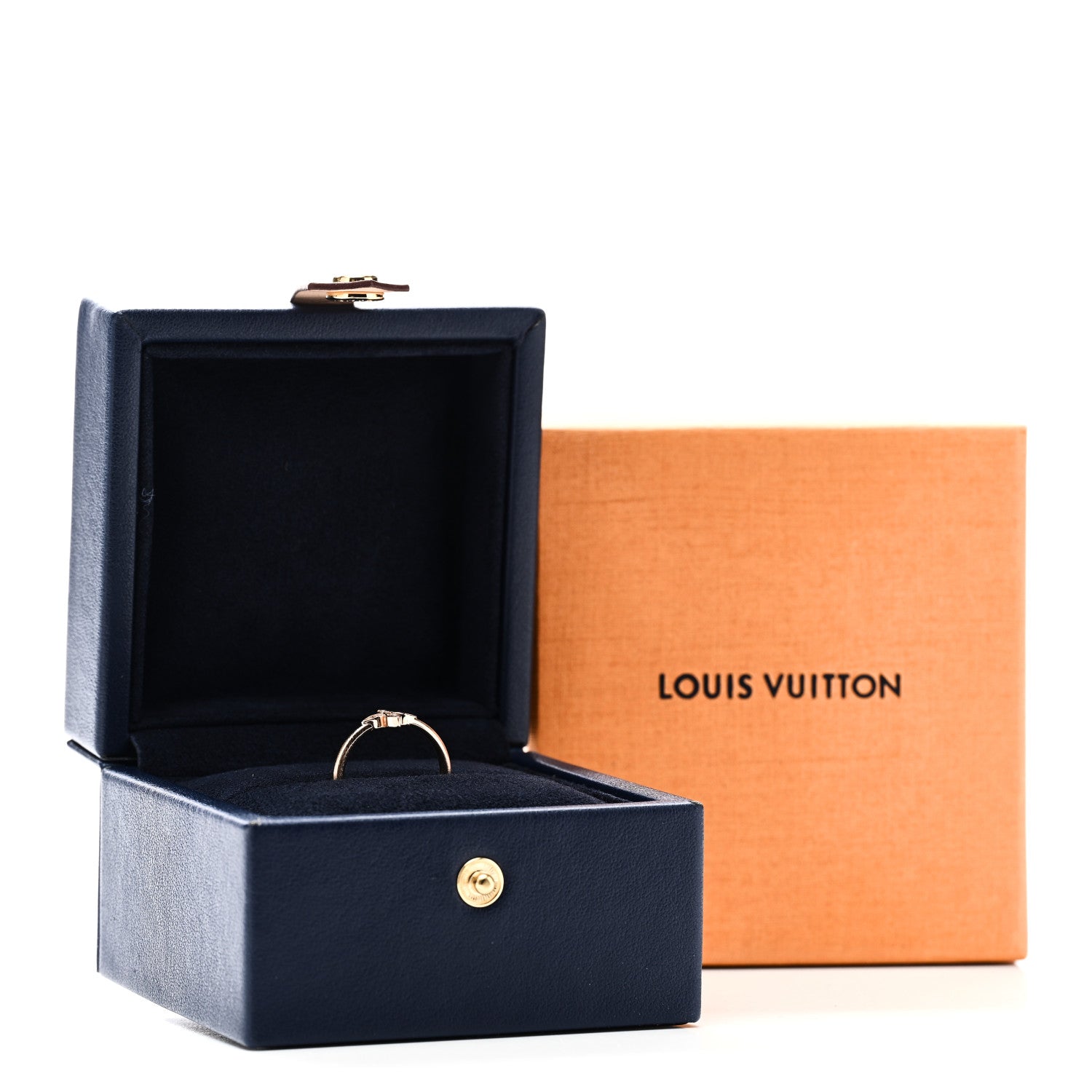 Louis Vuitton 18K Pink Gold Diamond Idylle Blossom Single Ring 50 5.25 5 of 5