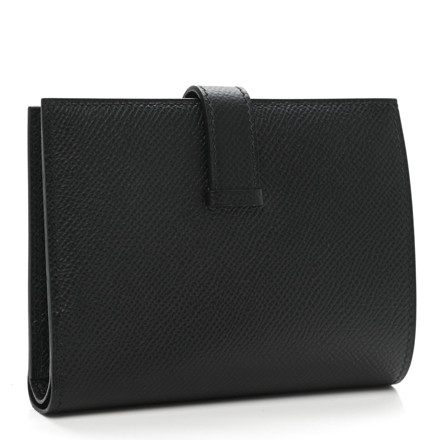 Hermes Epsom Monochrome Bearn Compact Wallet Black 3 of 8