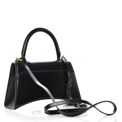 Balenciaga Shiny Box Calfskin Small Hourglass Top Handle Bag Black 3 of 9