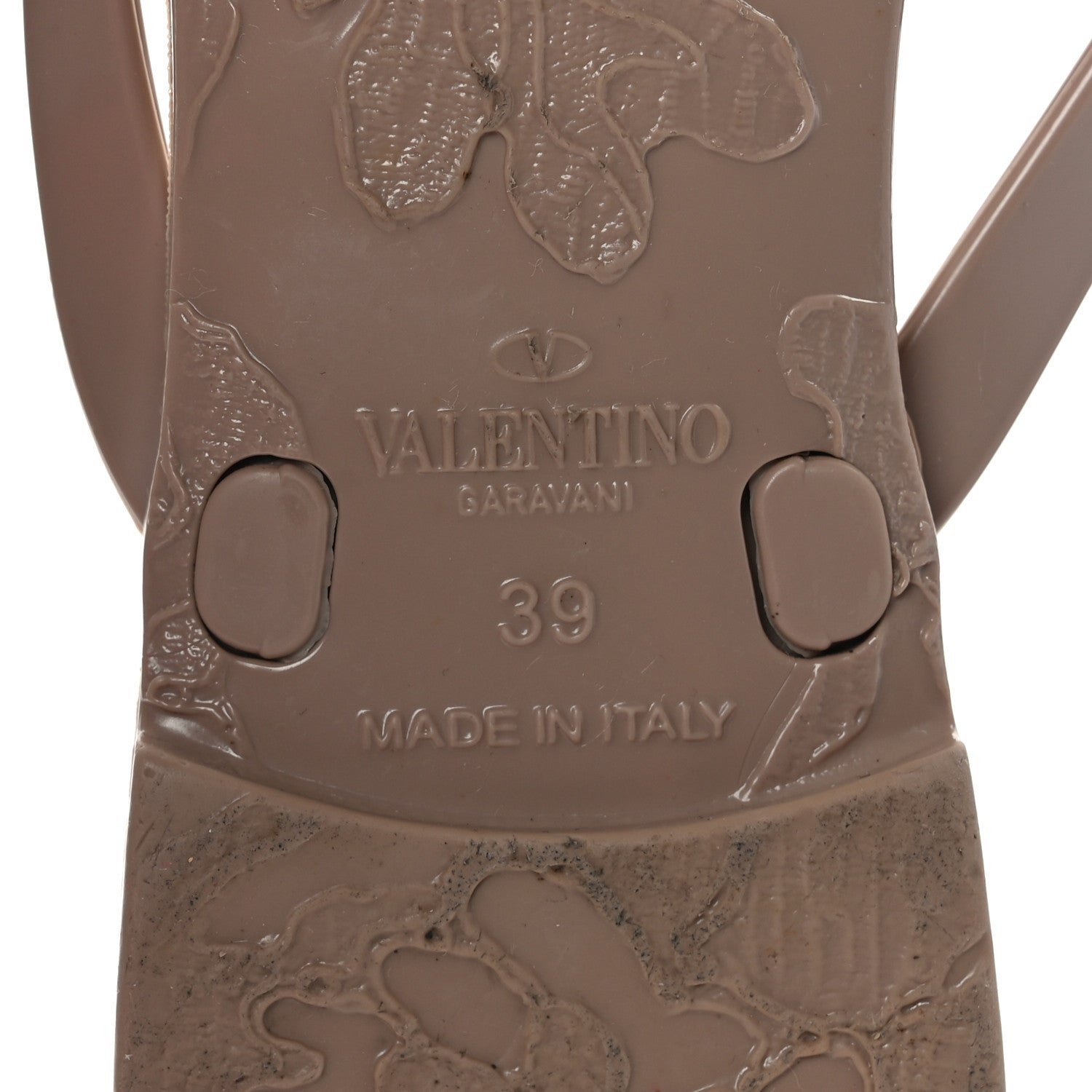Valentino Garavani PVC Jelly Rockstud Bow Thong Sandals 39 Poudre 7 of 7