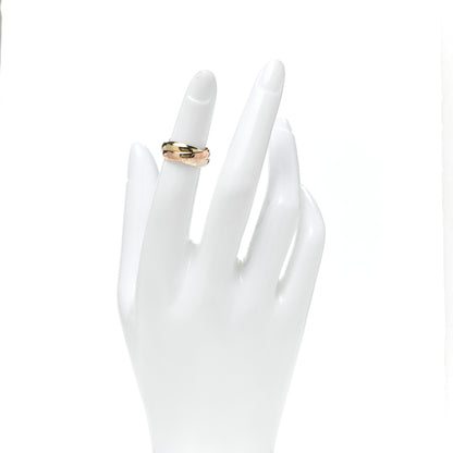 Cartier 18K Pink Yellow White Gold Classic Les Must De Cartier Trinity Ring 46 3.75 2 of 5