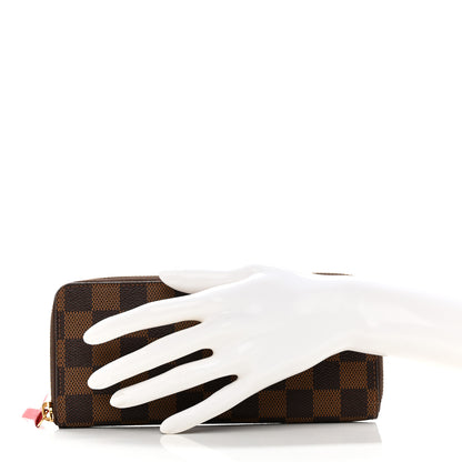 Louis Vuitton Damier Ebene Clemence Wallet Cherry 2 of 8