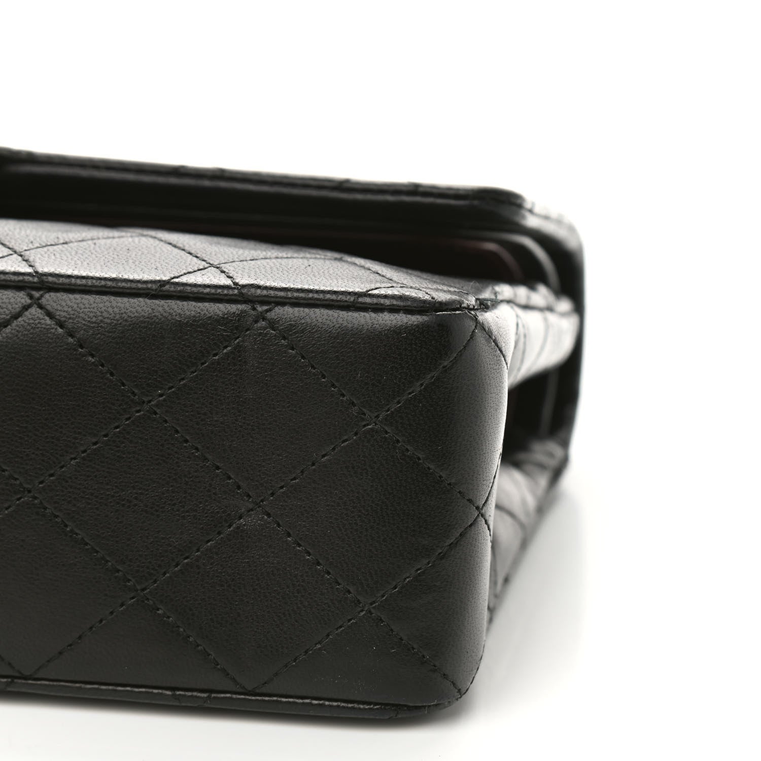 Chanel Lambskin Quilted Medium Double Flap Black 10 of 10