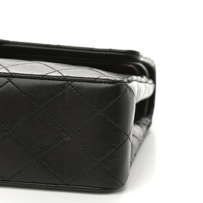 Chanel Lambskin Quilted Medium Double Flap Black 10 of 10