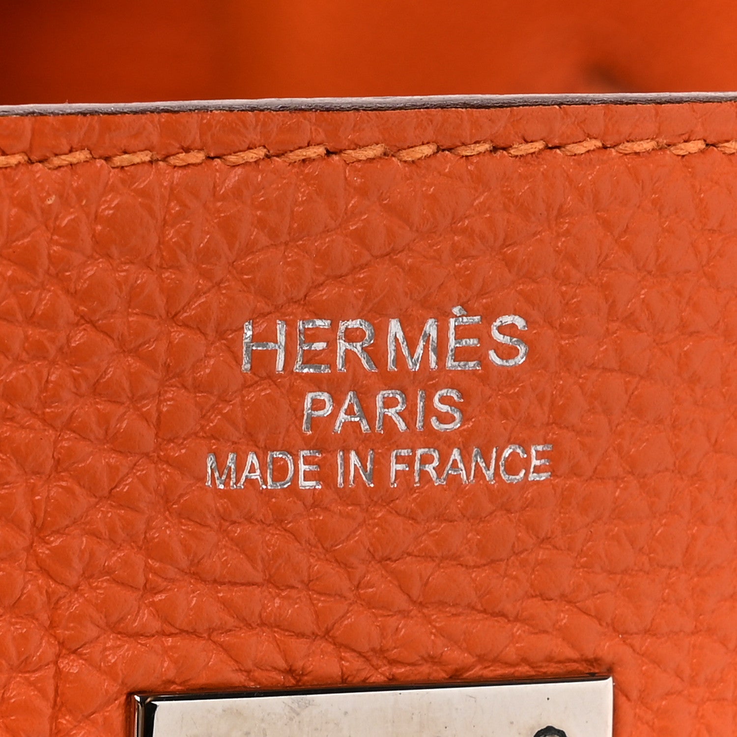 Hermes Togo BIRKIN 35 Orange 6 of 17