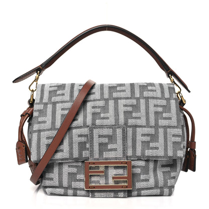 Fendi Denim Small Mamma Baguette Blue 1 of 10