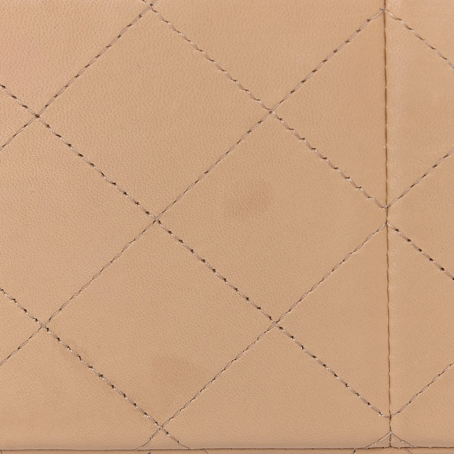 Chanel Lambskin Quilted Jumbo Double Flap Dark Beige 9 of 9