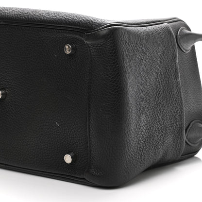 Hermes Taurillon Clemence Verso Lindy 30 Black Toffee 10 of 20
