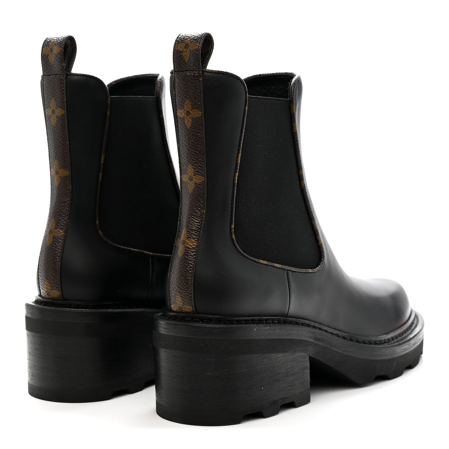 Calfskin Monogram Beaubourg Ankle Boots 38 Black