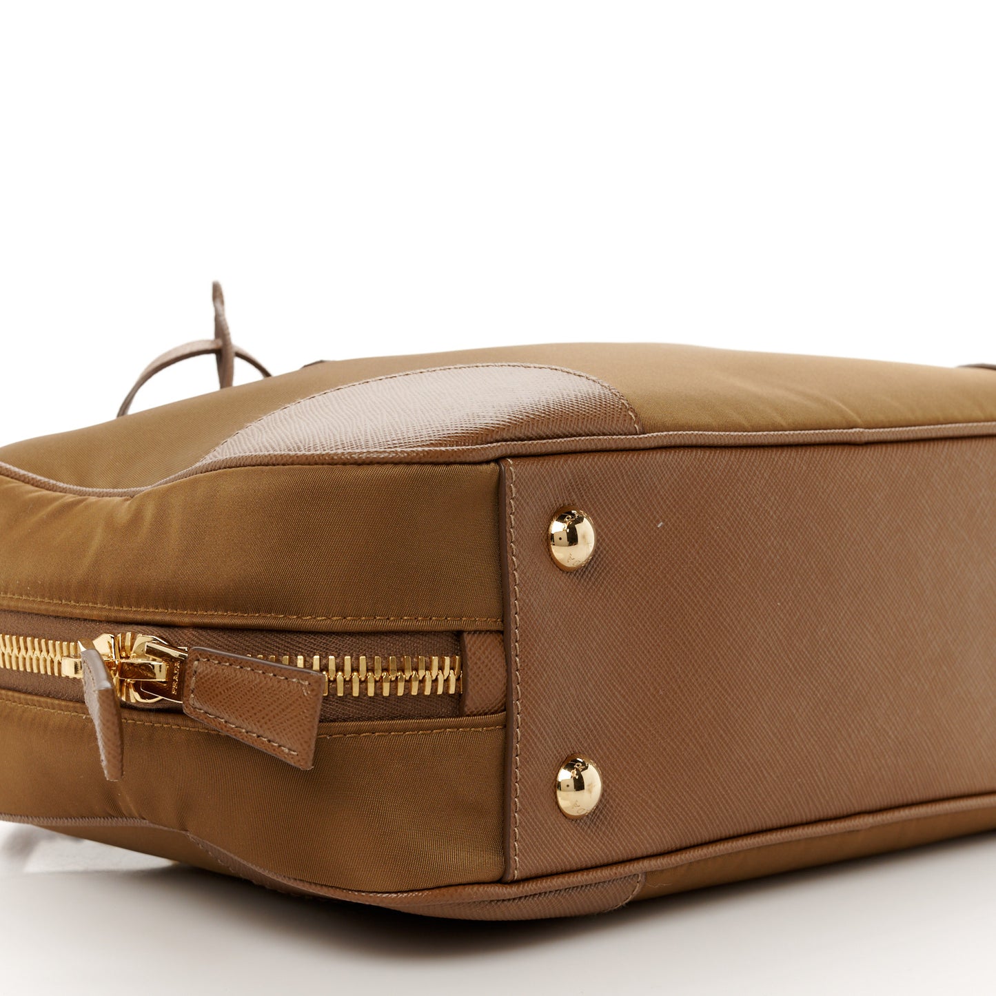 Re-Nylon Saffiano Medium Re-Edition 1978 Two Handle Bag Sughero
