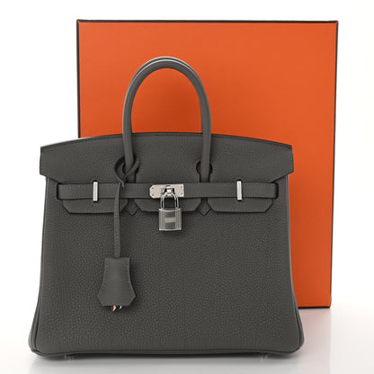 Hermes Togo Birkin 25 Gris Meyer 11 of 11