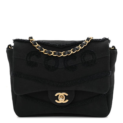 Chanel Denim Coco Flap Black 1 of 9