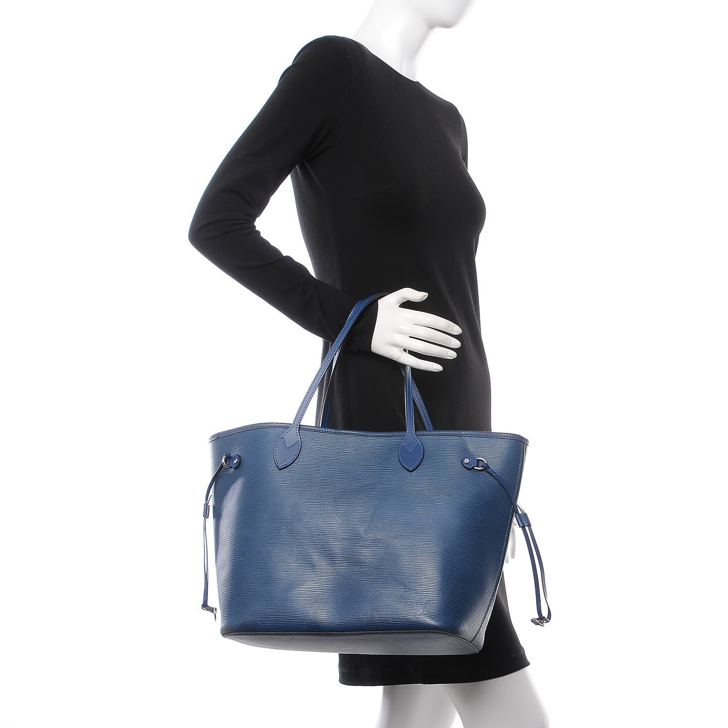 Louis Vuitton Epi Neverfull MM Blue Celeste 2 of 16