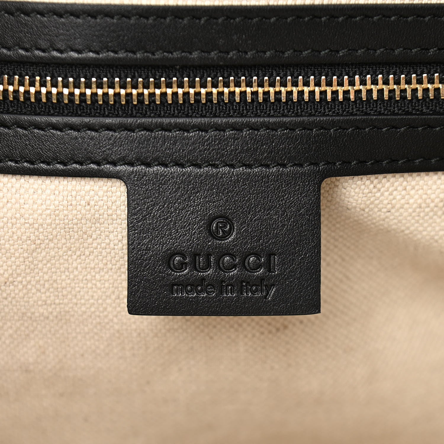 Gucci Guccissima Medium Bree Foldover Tote Black 6 of 11