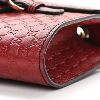 Gucci Soft Microguccissima Mini Emily Chain Shoulder Bag Rosso 9 of 9