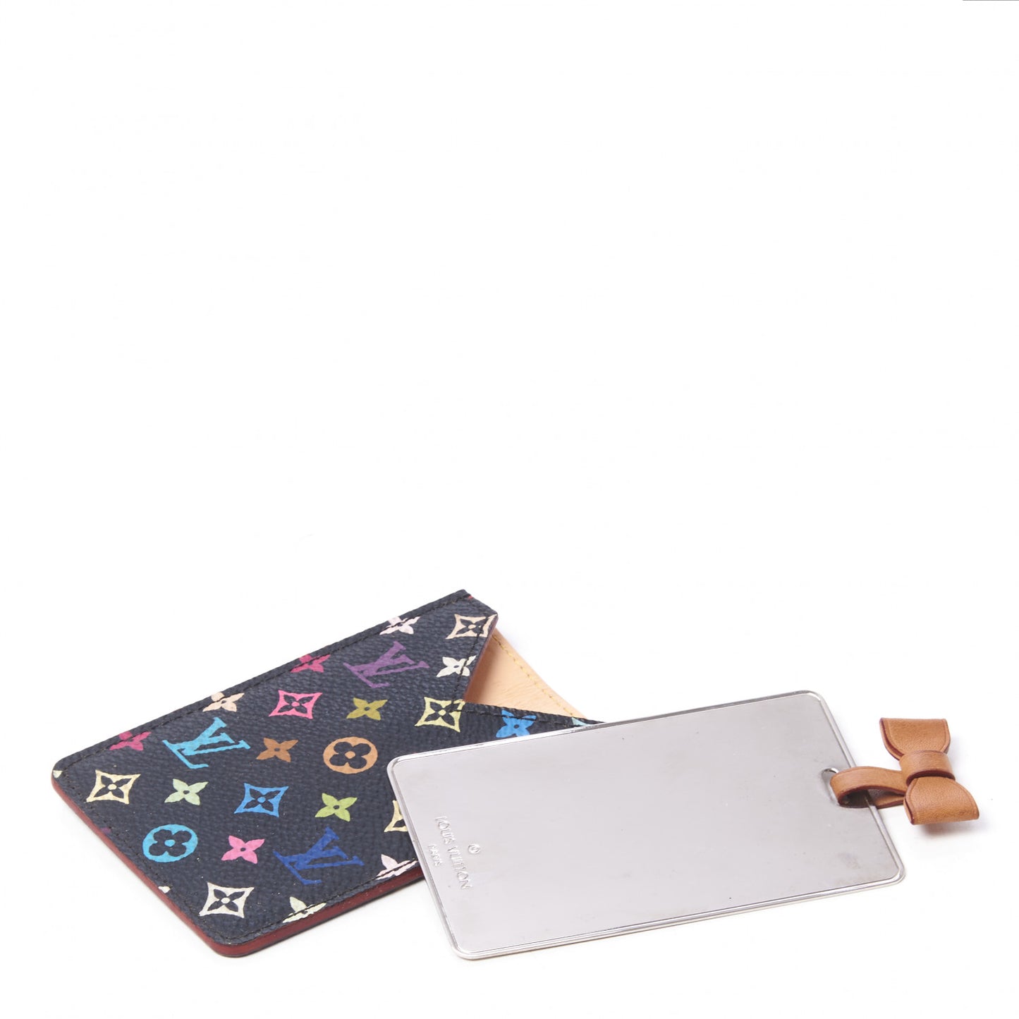 Monogram Multicolor Mirror and Case Pouch Black