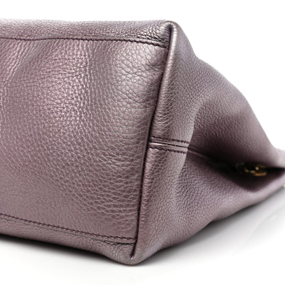 Gucci Metallic Pebbled Calfskin Medium Soho Chain Shoulder Bag Purple 8 of 11