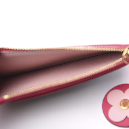 Louis Vuitton Monogram Blooming Flowers Zipped Card Holder Hot Pink Rose Ballerine 4 of 6