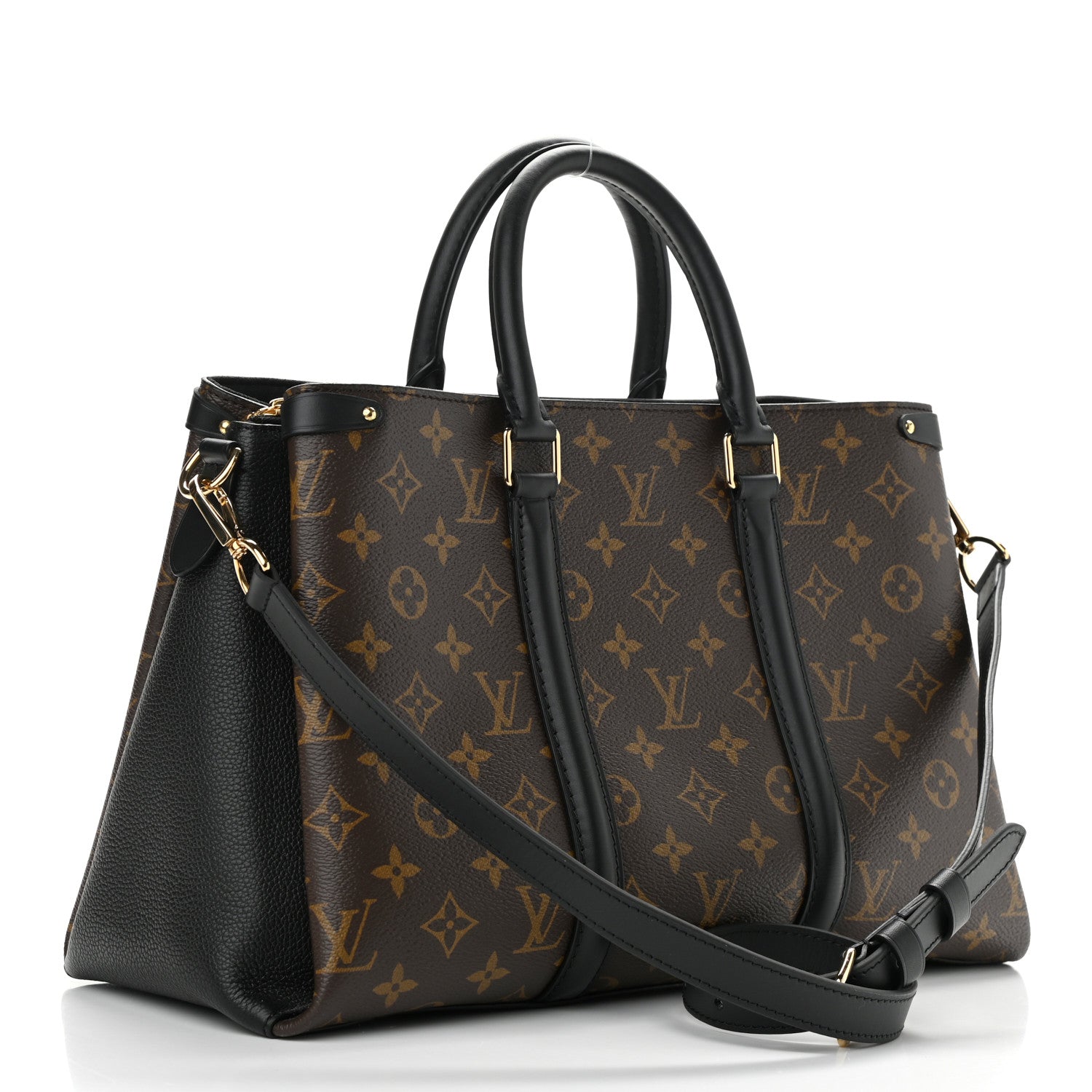 Louis Vuitton Monogram Soufflot MM Black 3 of 10