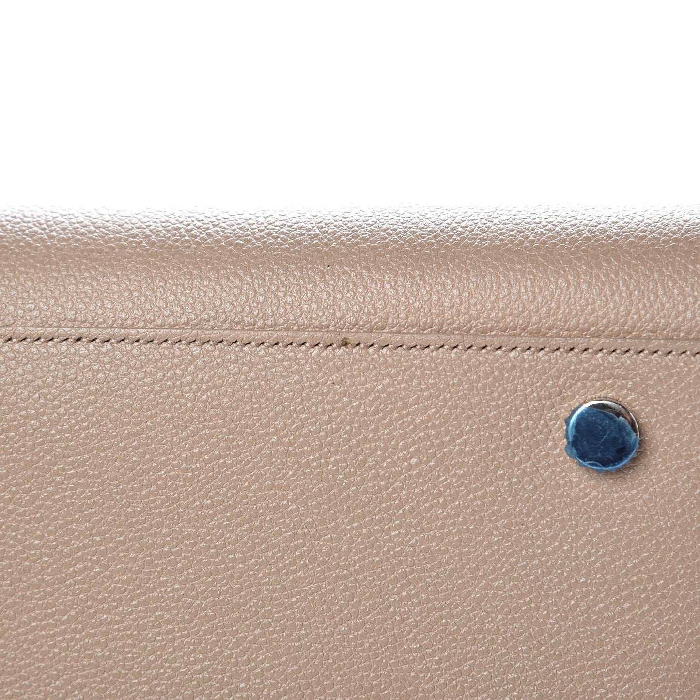 Grained Calfskin Small Sac De Jour Dark Beige