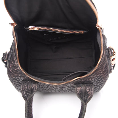 Alexander Wang Pebbled Lambskin Rockie Black Rose Gold Hardware 4 of 16
