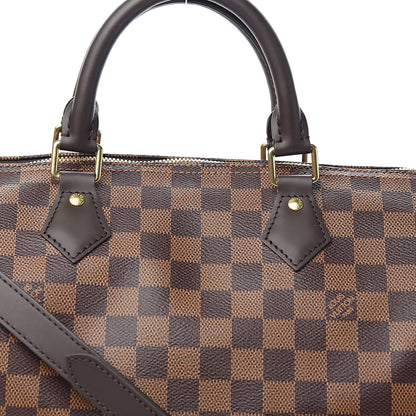 Louis Vuitton Damier Ebene Speedy Bandouliere 30 9 of 10