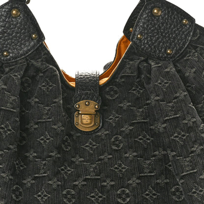 Louis Vuitton Denim Mahina XL Black 7 of 9