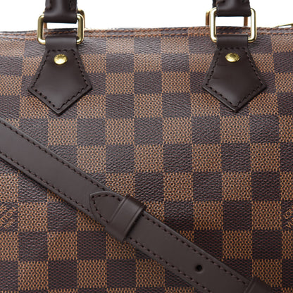 Louis Vuitton Damier Ebene Speedy Bandouliere 25 11 of 12
