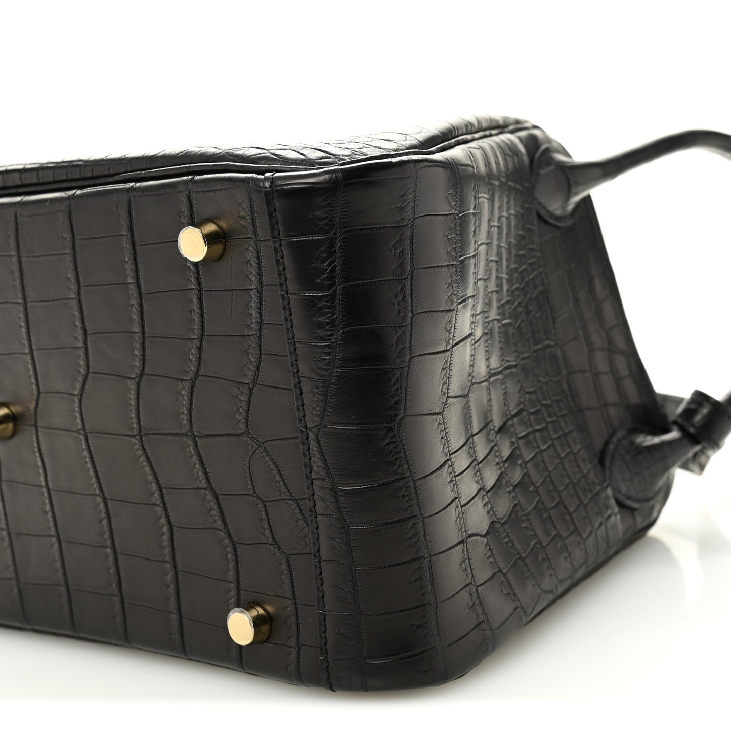 Matte Niloticus Crocodile Lindy 30 Black