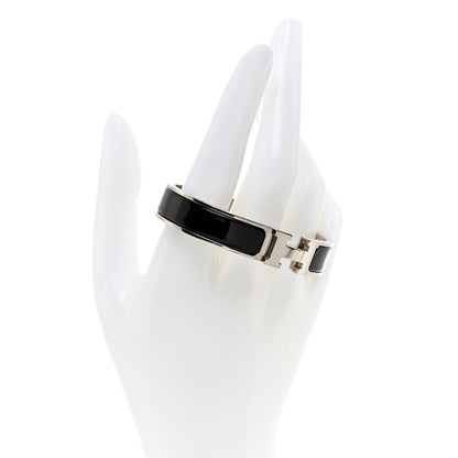 Hermes Enamel Narrow Clic Clac H Bracelet PM Black 2 of 5