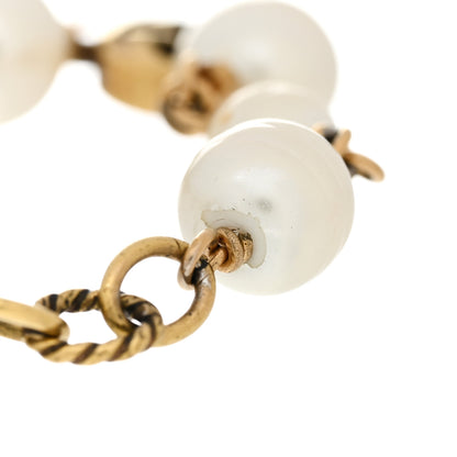 Gucci Interlocking G Flower Pearl Bracelet Gold 6 of 7