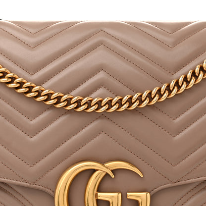 Gucci Calfskin Matelasse Large GG Marmont Shoulder Bag Porcelain Rose 8 of 15