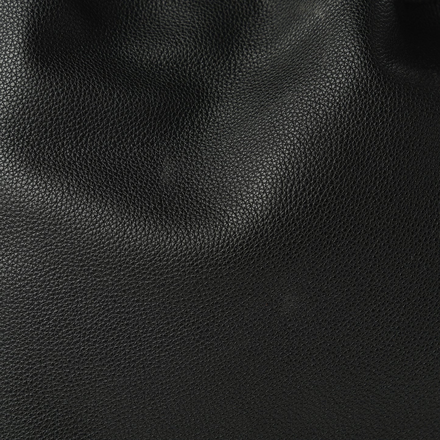 Calfskin Logo Drawstring Backpack Black