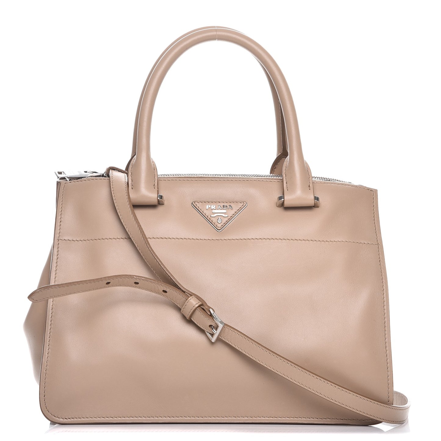 City Calf Shopping Tote Cammeo