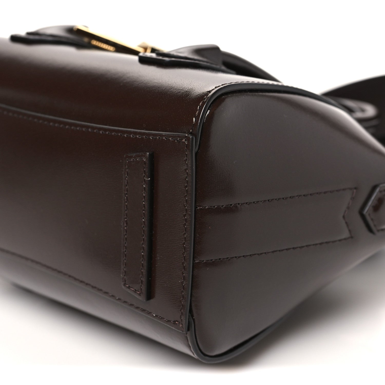 Givenchy Box Calfskin Toy Lock Antigona Shoulder Bag Ebony Brown 9 of 9