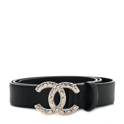 Chanel Calfskin CC Belt 75 30 Black 1 of 6