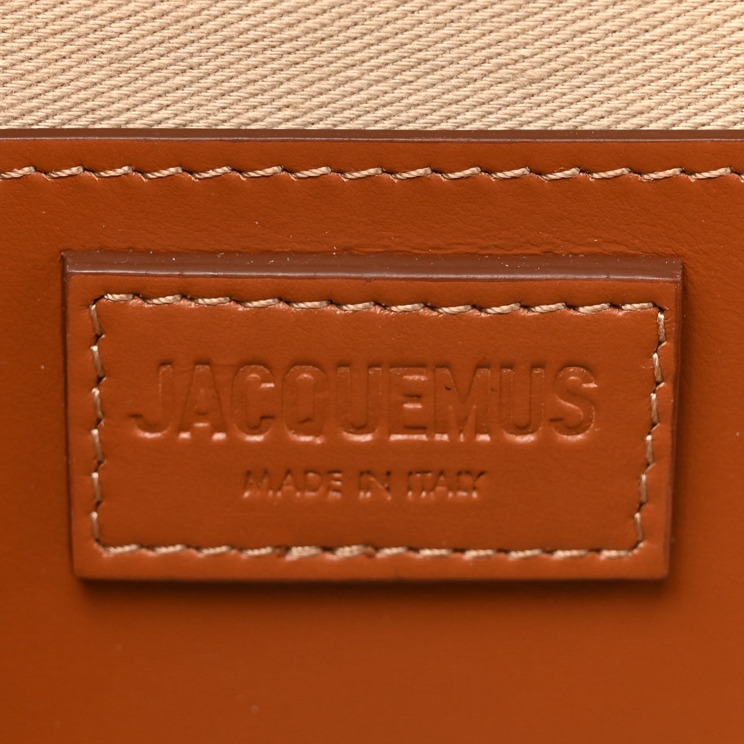 Jacquemus Smooth Calfskin Le Bambino Long Light Brown 6 of 12