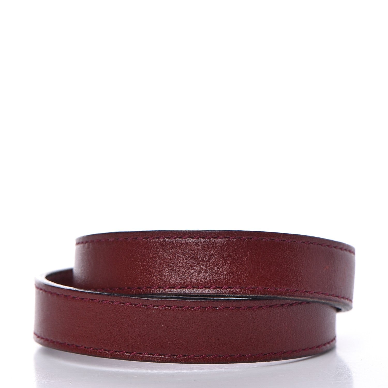 Hermes Tadelakt Kelly Double Tour Bracelet XS Rouge H 3 of 7