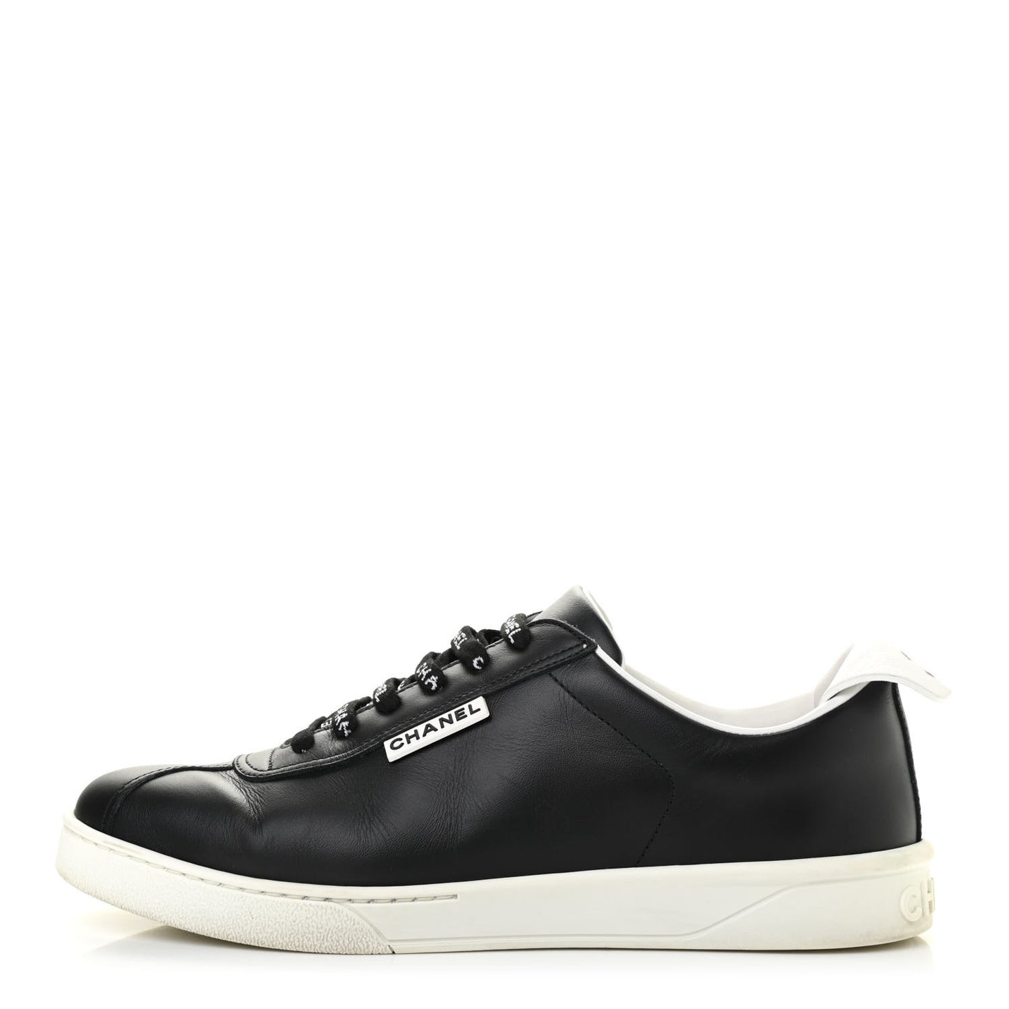 Calfskin CC Womens Sneakers 40 Black
