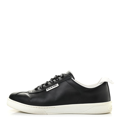 Chanel Calfskin CC Womens Sneakers 40 Black 1 of 17