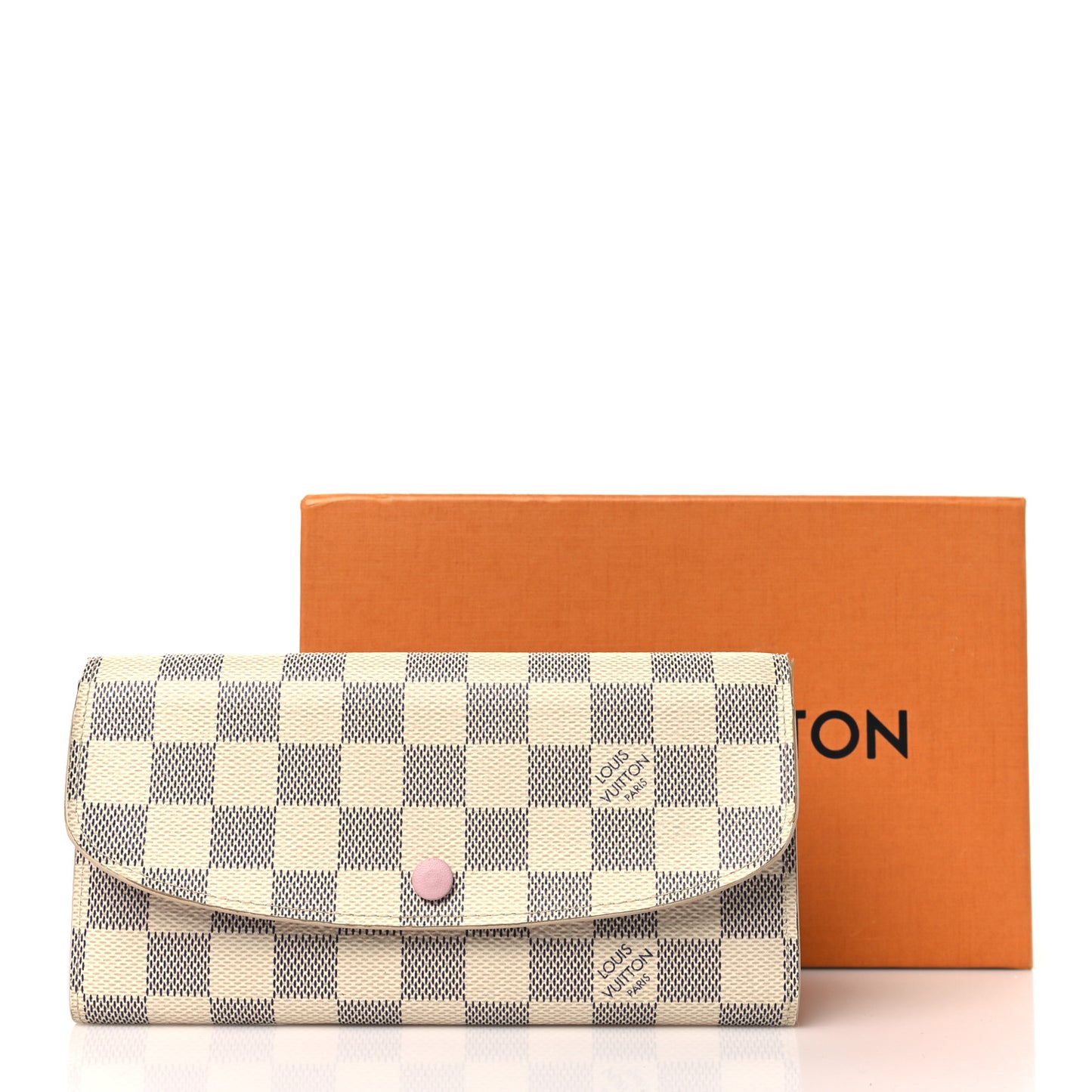 Damier Azur Emilie Wallet Rose Ballerine