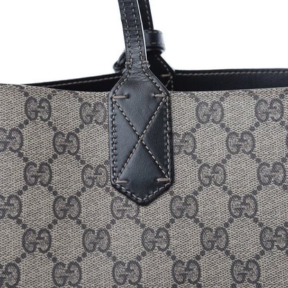 Gucci GG Supreme Monogram Large Reversible Tote Beige Black 16 of 19