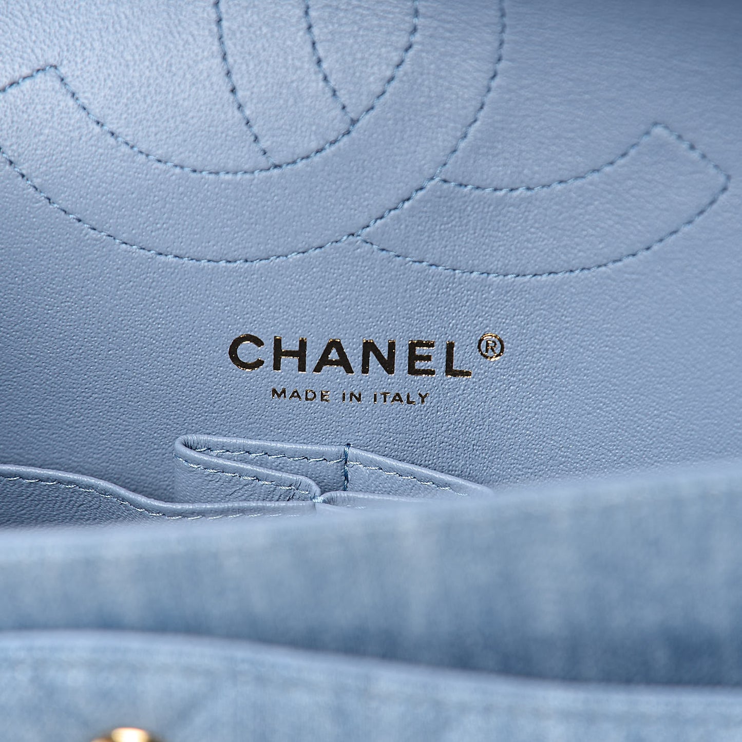 Denim Quilted 2.55 Reissue 225 Flap Light Blue