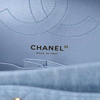 Chanel Denim Quilted 2.55 Reissue 225 Flap Light Blue 8 of 10