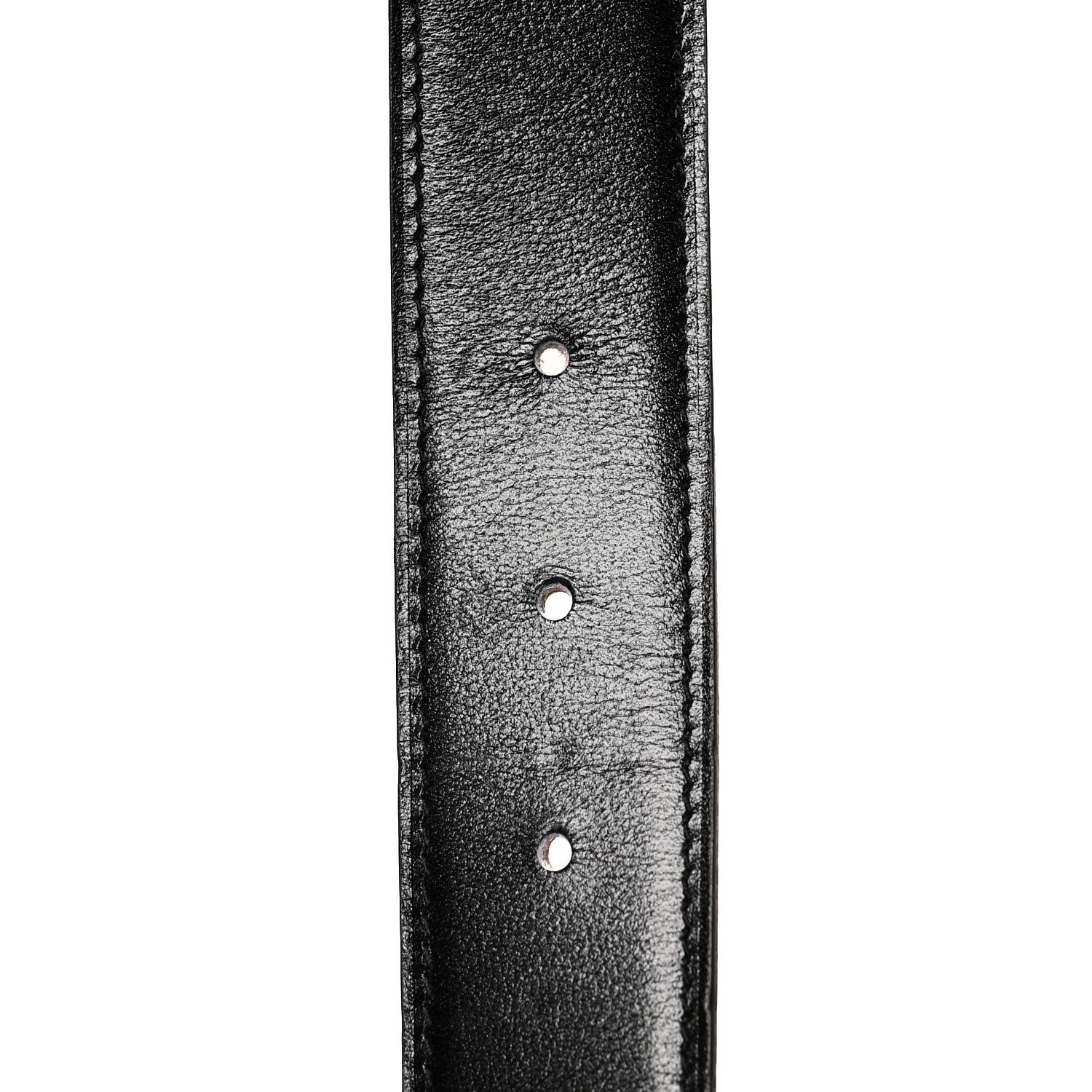 Hermes Box Togo 32mm Strie H Belt 120 Black Orange 5 of 6