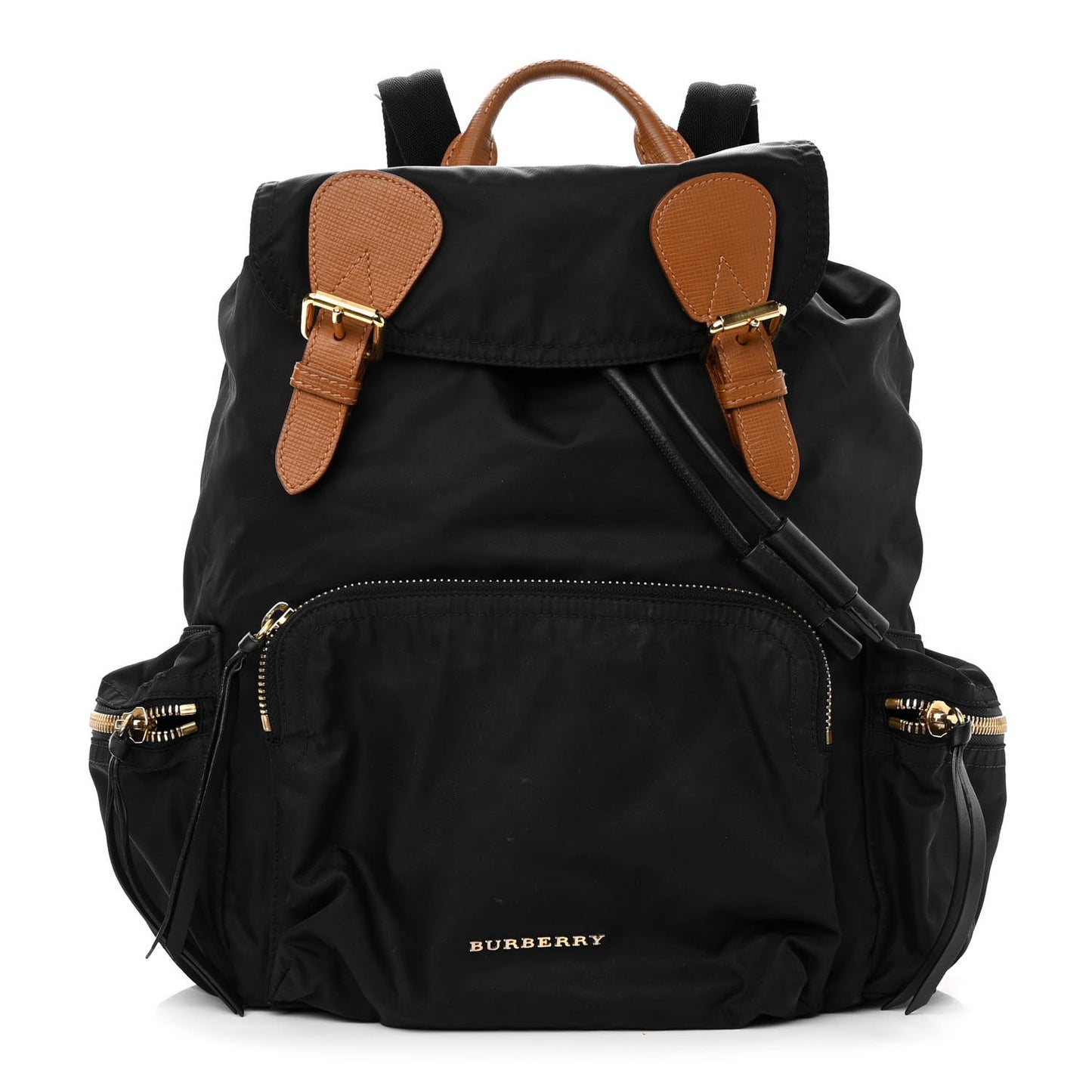 Nylon Large Rucksack Backpack Black