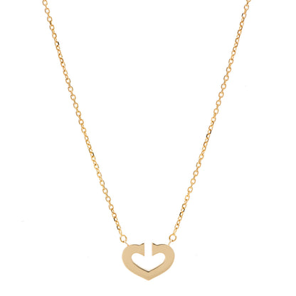 Cartier 18K Yellow Gold Medium Hearts and Symbols Necklace 2 of 11